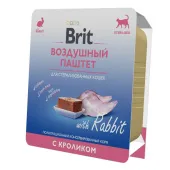БРИТ Воздушный паштет Кролик для стерилизованных кошек, 100 г