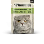 Chammy АКЦИЯ Влажный корм для кошек, с кроликом и индейкой в соусе, 85 г