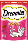 Dreamies Лакомство для кошек подушечки с Говядиной,