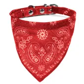 Triol Ошейник из искусственной кожи "Бандана" XS, красный, 10*310мм