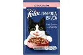 FELIX Влажный корм для кошек Природа вкуса, лосось 85 г