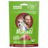 Molina Лакомство для собак Всех пород и щенков Медальоны из говядины, 50 г