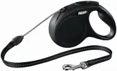 Flexi New Classic S рулетка до 12 кг 8 м., трос, черная