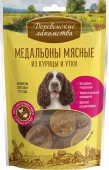Деревенские лакомства лакомство для собак — медальоны мясные курица, утка 90 г