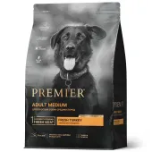 PREMIER Dog Turkey ADULT Medium (Свежее мясо индейки для собак средний пород), 