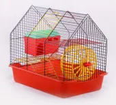 ВАКА Клетка для грызунов Комфорт-2 с домиком 38,5 × 27,5 × 34 см