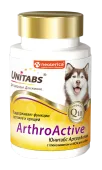 Unitabs ArthroActive, витамины для собак с глюкозамином, MSM и Q10, 100 таблеток