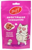 TiTBiT Лакомство для кошек Хрустящие подушечки Biff с паштетом из баранины, 60 г