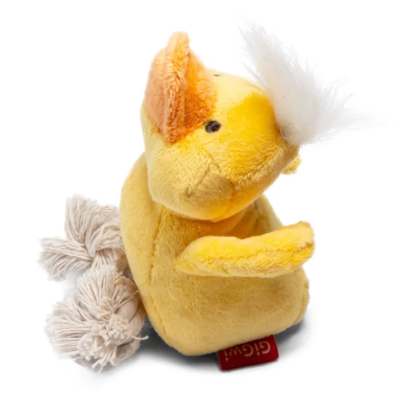 GiGwi Игрушка для собак Утка с пищалкой 15см, серия CATCH & FETCH
