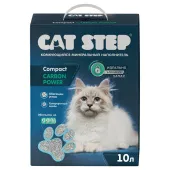 Cat Step Наполнитель комкующийся минеральный Compact Carbon Power, 10 л