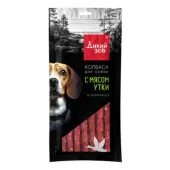 TiTBiT Дикий зов Лакомство для собак Колбаса с мясом утки и черникой 85 г 27769