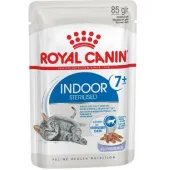 Royal Canin Indor 7+, влажный корм в соусе для пожилых котов и кошек, 85 г