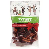 TiTBiT Новогодняя коллекция Лакомство для собак Стрипсы с беконом и говяжьим легким 100 г