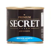 Secret Premium консервы для кошек мясное ассорти с печенью 240 г