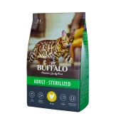 Mr.Buffalo STERILIZED Сухой корм для кошек с курицей
