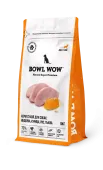 BOWL WOW Корм сухой для собак крупных пород с индейкой, курицей, рисом и добавлением тыквы, 10 кг