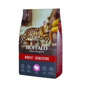 Mr.Buffalo ADULT SENSITIVE Сухой корм для кошек с индейкой