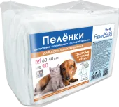 Авикоша Пеленки одноразовые впитывающие с суперабсорбентом для домашних животных, 60*60 см, 1 упаковка 10 шт.