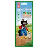 Мнямс Лакомство Ферма кота Федора лакомые палочки для кошек и котят из ягненка 3 х 5 г