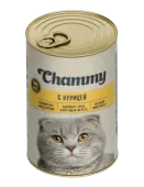 Chammy Влажный корм для кошек, курица, кусочки в соусе, 415 г
