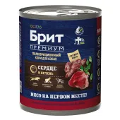 БРИТ ПРЕМИУМ Консервы с сердцем и печенью для взрослых собак всех пород, 850 г