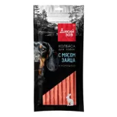 TiTBiT Дикий зов Лакомство для собак Колбаса с мясом зайца и морошкой 85 г 27752