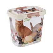 Россия Контейнер "Cats" для корма 10л (овальный), 310х210х265 мм