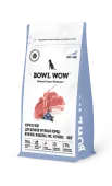 BOWL WOW Корм сухой для щенков крупных пород собак с индейкой, ягненком, рисом и добавлением черники, 800 г