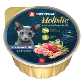 Зоогурман Holistic, консервы для кошек, Курица с ягненком, 100 г