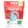 КОМФИКОТ Наполнитель тофу комкующийся зеленый чай, 10 л