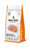 BOWL WOW Корм сухой для собак крупных пород с индейкой, курицей, рисом и добавлением тыквы, 5 кг