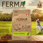 FERMA Hypoallergenic сухой корм для собак мелких и средних пород, монобелковый с индейкой, 1,5 кг