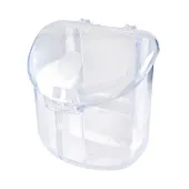 IMAC Кормушка для птиц герметичная "Star", белая, 8 × 8,5 × 8,5 см