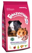 Зоомир Грызунчик 3 фруктовое ассорти корм-лакомство для грызунов и кроликов, 200 г
