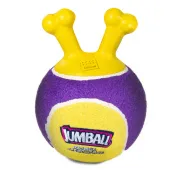GiGwi Игрушка для собак Мяч теннисный c ручками желтый 18см, серия JUMBALL