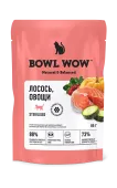 BOWL WOW Влажный корм для стерилизованных кошек: в соусе лосось, овощи, 85 г