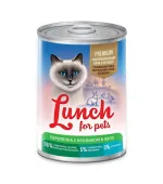 Lunch For Pets Консервы для кошек Перепелка с кроликом в желе, 400 г