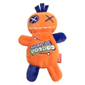 GiGwi Игрушка для собак Кукла Вуду оранжевая со сменной пищалкой 17,5см, серия MONSTER VOODOO