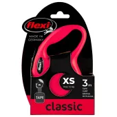 Flexi New Classic XS рулетка до 12 кг 3 м., лента, красная