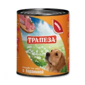 Трапеза Консервы для собак с бараниной 750 г