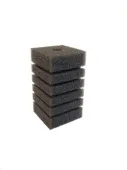 Россия Губка прямоугольная серая Турбо F3 (малая), 4,5 × 5 × 15 см