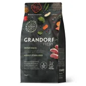 GRANDORF FRESH Cat Duck STERILISED Свежее мясо утки с бататом для стерилизованных кошек