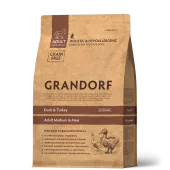 GRANDORF DOG Duck&Turkey MED&MAXI утка с индейкой для собак средних и крупных пород