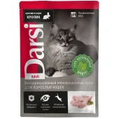 Darsi Влажный корм для кошек, кролик в соусе, профилактика МКБ, 85 г