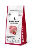 BOWL WOW Корм сухой для щенков средних пород собак с индейкой, рисом и добавлением клюквы, 2 кг