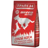 Трапеза BREED ACTIVE, сухой корм для взрослых собак активных пород, 20 кг