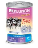 Lunch For Pets Консервы для щенков Мясное ассорти в желе, 850 г