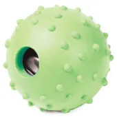 Triol Игрушка для собак из цельнолитой резины "Мяч с колокольчиком", d50мм