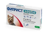 KRKA Фиприст Комбо капли против клещей и блох для собак 2-10 кг, 1 пипетка по 0,67 мл