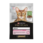 Pro Plan Delicate Digestion, влажный корм для кошек с чувствительным пищеварением, с ягненком в соусе, 85 г